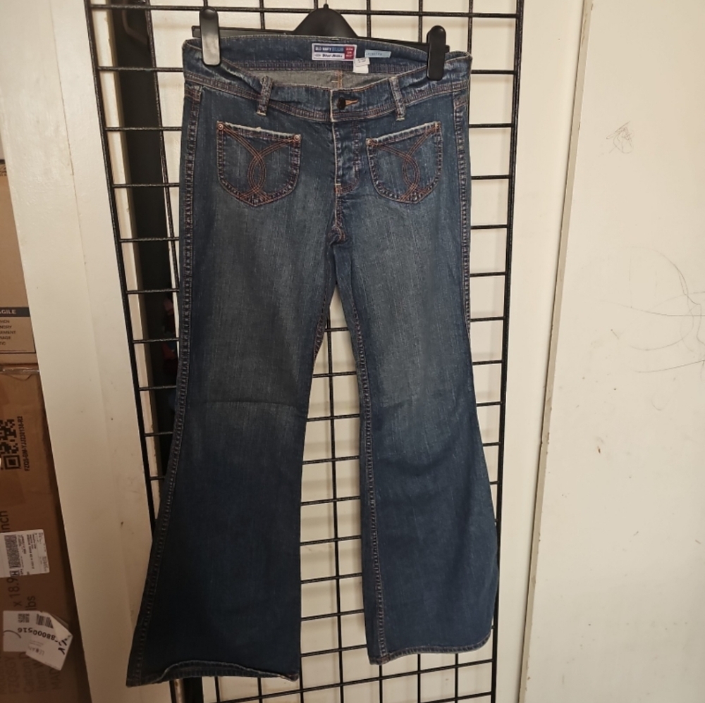 Old Navy Dark Blue Flare Jeans